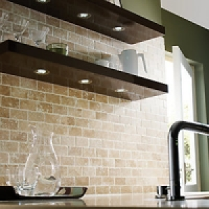 Wickes Tumbled Travertine Brick Mosaic Tile 305 x 305mm &pound;21.46