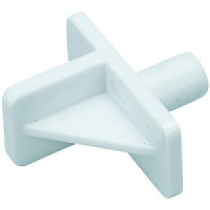 Wickes White Plastic Shelf Supports For Kitchen & Bathroom U