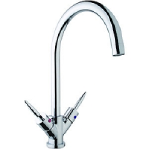 Wickes Arica Mono Mixer Kitchen Sink Tap Brushed Chrome