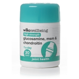 Wilko  Wilko High Strength Glucosamine msm and Chondroitin Tablets 