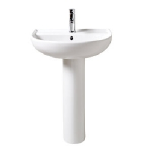 Wickes Renata Round Basin with Full Pedestal 500mm £100.00