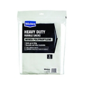 Wickes Heavy Duty Woven Bags 5 Pack £4.99