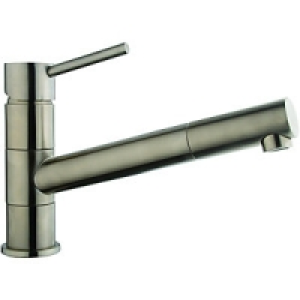 Wickes Tuya Pullout Kitchen Sink Tap Brushed Stainless Steel