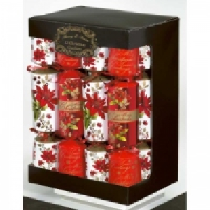 12 x 12 Inch Cube Crackers Poinsettia