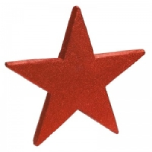 Hanging Glitter Star Red