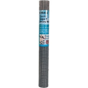 Wickes 25mm Garden Cage & Aviary Wire Mesh 0.9mx6m Galvanise £22.99