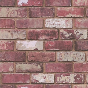 Hemingway Brick Decorative Wallpaper Red £17.99