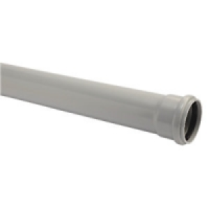 Wickes Soil Pipe Single Socket 1m Grey £5.99