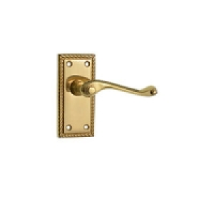 Wickes Cheshire Georgian Scroll Latch Handle Set Polished Br £10.24