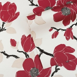 Graham & Brown Mode Elinor Decorative Wallpaper Carmine 10m £16.99