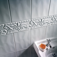 Wickes  Wickes Florenza White Gloss Ceramic Wall Tile 355x235mm