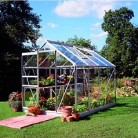 Wickes  Eden Greenhouse 1.31x2.07x1.93m Aluminium with Hort Glass