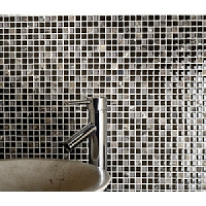 Wickes Brown Glass Emperador Mix Mosaic Tile 300 x 300mm £13.99
