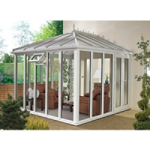 Wickes Edwardian Conservatory E12 Full Height White 4630x381