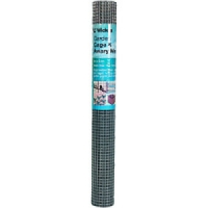 Wickes 13mm Garden Cage & Aviary Wire Mesh 0.9mx6m Galvanise £26.99