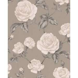 Graham & Brown Countess Decorative Wallpaper Taupe 10m £17.49