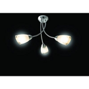 Wickes Monica Celing Light Glass & Chrome £24.99