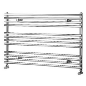 Liquid Round Horizontal Chrome 600x1000mm Radiator