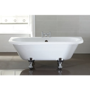 Wickes Nera D-Shaped Roll Top Bath White 1700mm £350.00