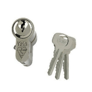 Yale PKM4050-NP British Standard Euro Profile Cylinder Nicke