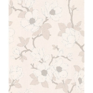Graham & Brown Mode Elinor Decorative Wallpaper Pearl 10m