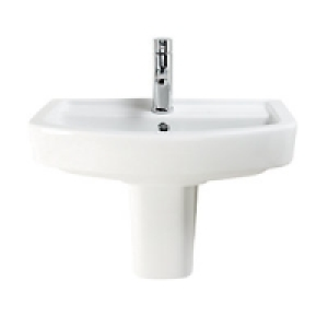 Wickes Capri Narrow Basin with Semi Pedestal 600mm £137.50