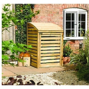 Rowlinson Single Wooden Bin Store 1280x800x820mm Natural £99.99