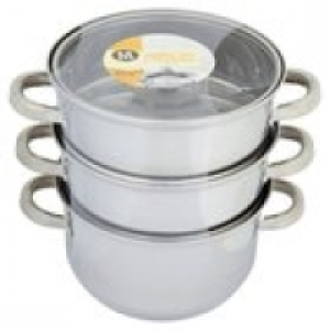 Morrisons  Morrisons 3 Tier Stainless Steel Steamer
