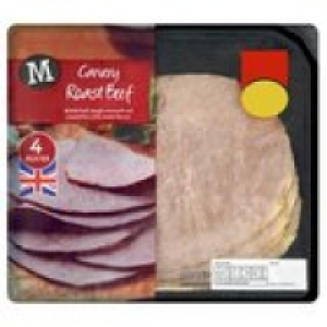 Morrisons Carvery Roast Beef Slices 4 Pack