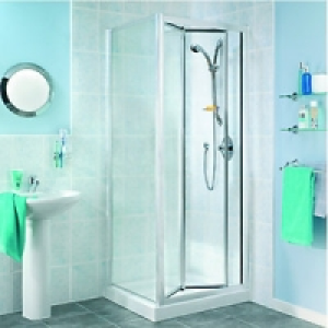 Wickes Bi-Fold Shower Door and Side Panel Enclosure Chrome F