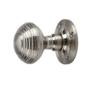 Wickes Ringed Mortice Knob Satin Nickel Finish