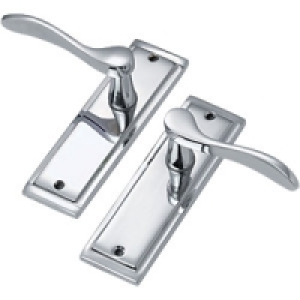 Wickes Bravo Latch Handle Polished Chrome Finish £13.53