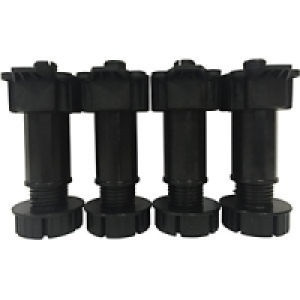 Wickes Fitted Furniture Legs Black Pack 4