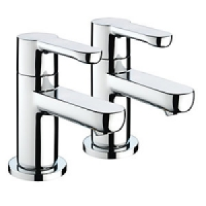 Bristan Nero Bath Taps Chrome £68.39