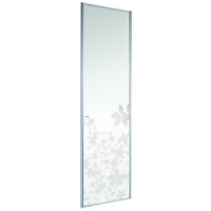 Wickes Leaf Print Sliding Wardrobe Door Silver Framed Mirror £87.20