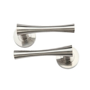 Wickes Bella Round Rose Handle Satin Nickel Finish £17.81