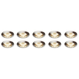 Saxby Classic Fixed Downlight Satin Nickel 10 Pack