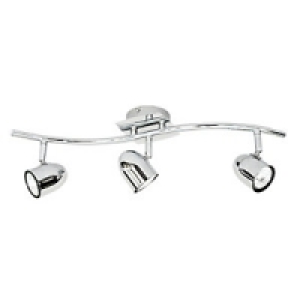 Wickes Aurora Spotlights Chrome 3 Bar £19.99