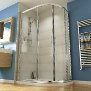 Wickes Semi Frameless Offset Quadrant 1200x800mm £412.50