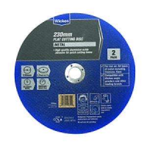 Wickes Metal Flat Cutting Disc 230mm Pack 2 £9.99