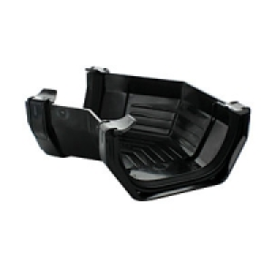 Wickes 114mm Squareflo 120 Deg Angle Black