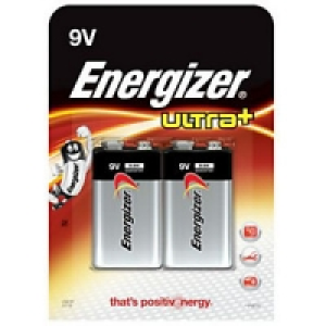 Energizer Ultra Plus 9v Batteries 2 Pack £6.49