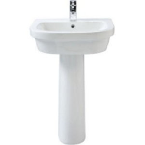 Wickes Phoenix Basin with Full Pedestal 520mm £125.00