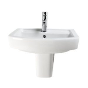 Wickes Capri Basin with Semi Pedestal 500mm