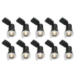 Saxby Shield Plus Mv Firerated Downlight Fixed Chrome 10 Pac