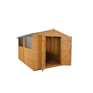 Wickes Shiplap Dip Treated Apex Shed Double Doors 10x8