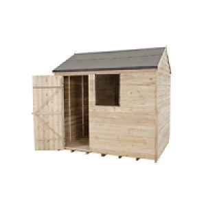 Wickes Overlap Pressure Treated Reverse Apex Shed 8x6 £379.99
