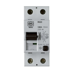 MK RCD DP Two Module 100A 100MA Trip