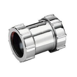 Wickes Pipe Connector Chrome Finish 32mm