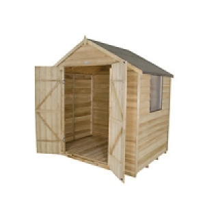 Wickes Overlap Pressure Treated Apex Shed Double Doors 7x5 £269.99